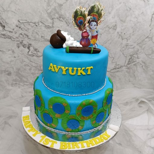 krishna Theme Cake