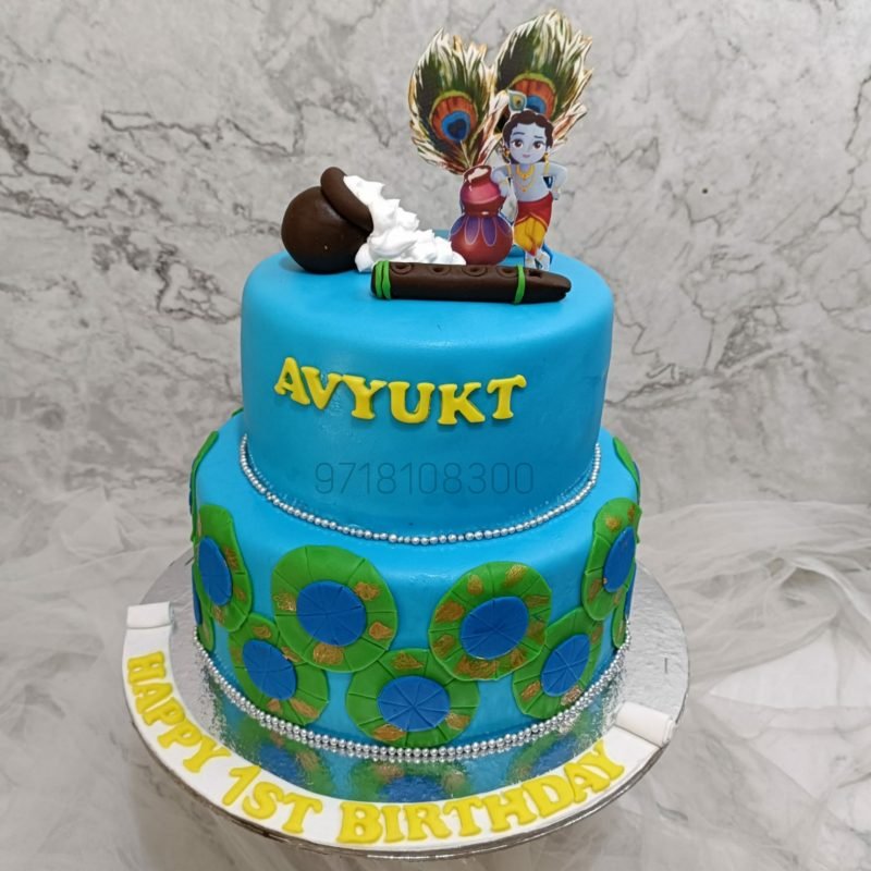 krishna Theme Cake