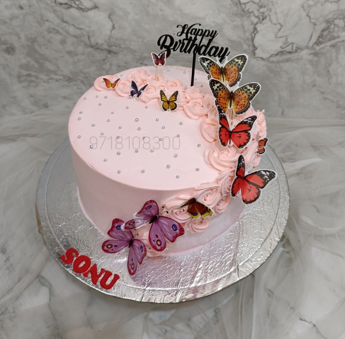 Butterfly Birthday Cake | Butterfly Cake | Designer Cake | Yummy Cake