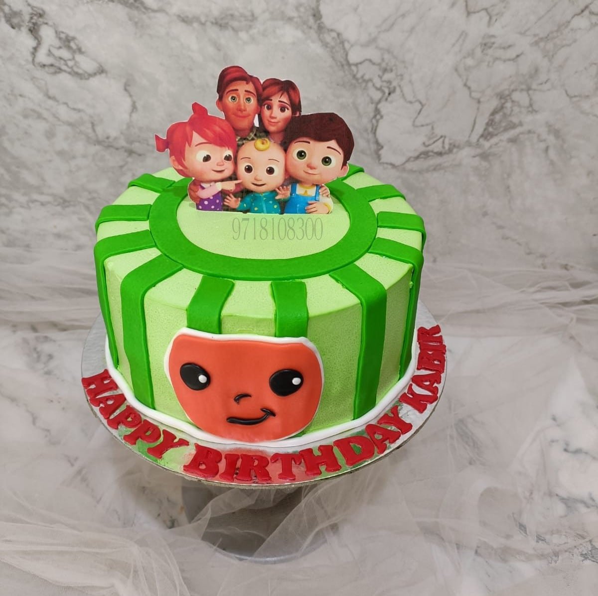 Cocomelon Birthday Cake Yummycake