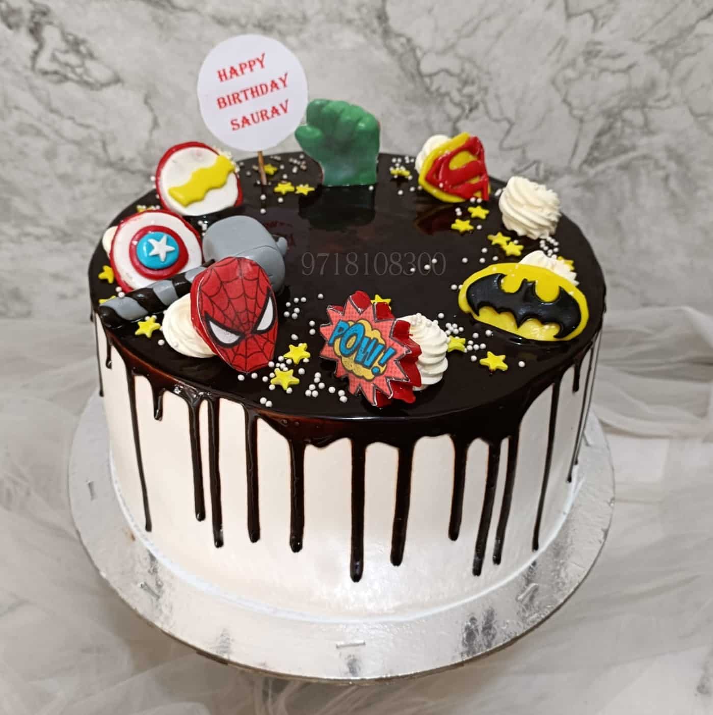 Spider Man Birthday Cake Decorations | Superhero Cake Decorations |