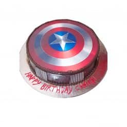 Captain America Photo Cake