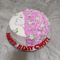 Floral Face Cake