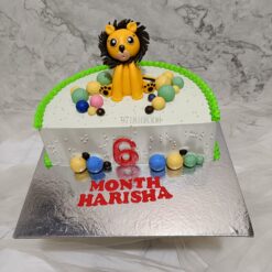 Lion Half Birthday Cake