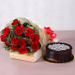1 kg Chocolate Cake 10  Roses