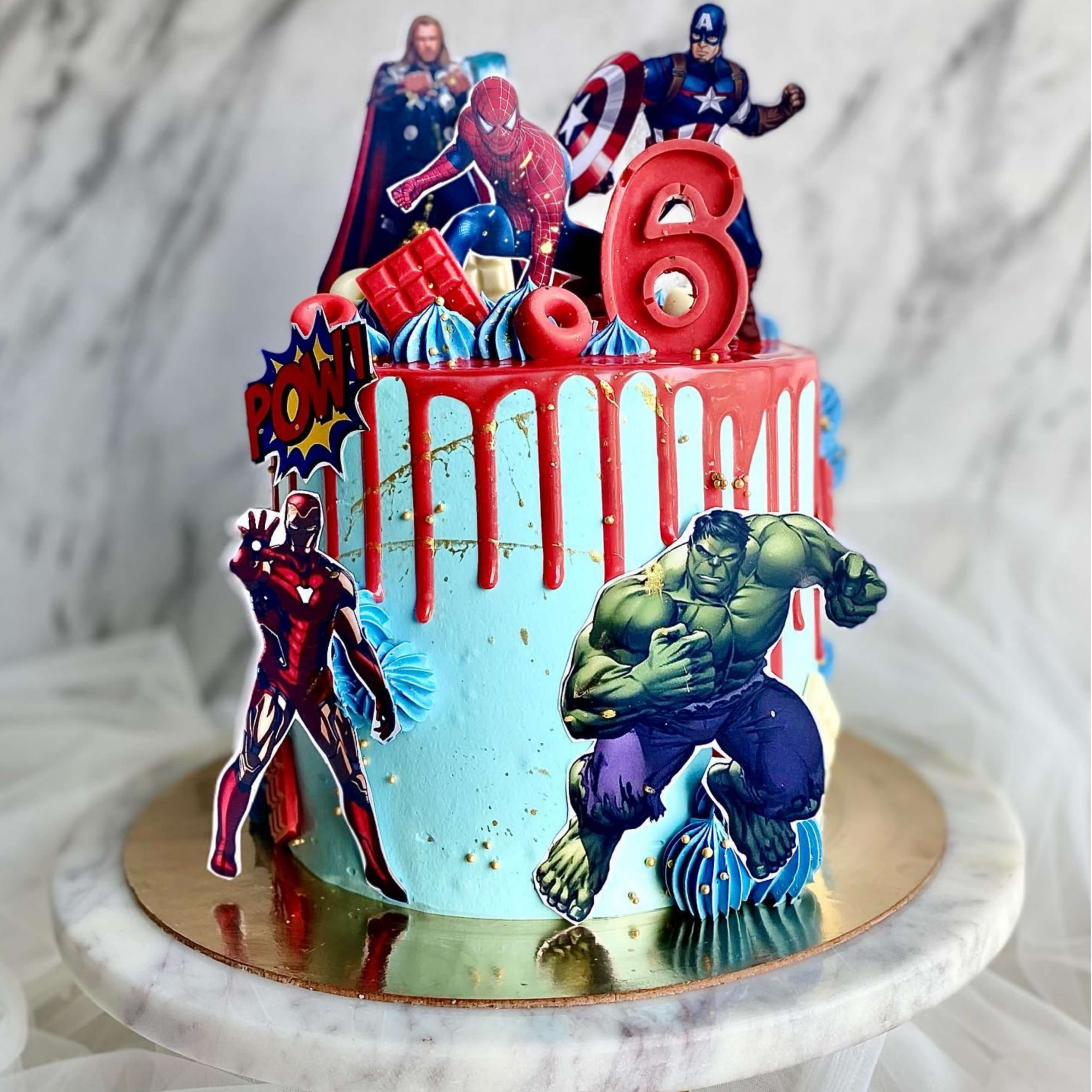 Avengers Vanilla Photo Cake | Winni.in