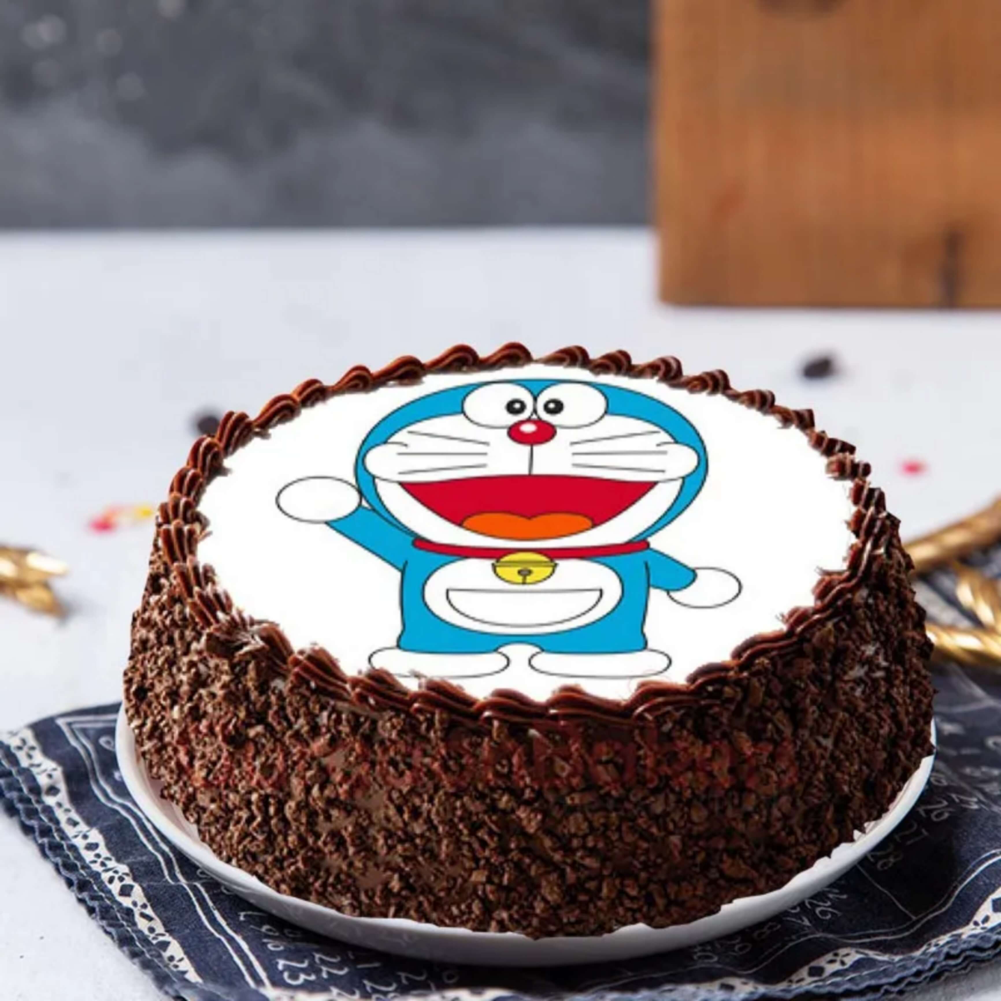 M198 Doraemon Vanilla Photo Cake Half Kg  Tricity 24