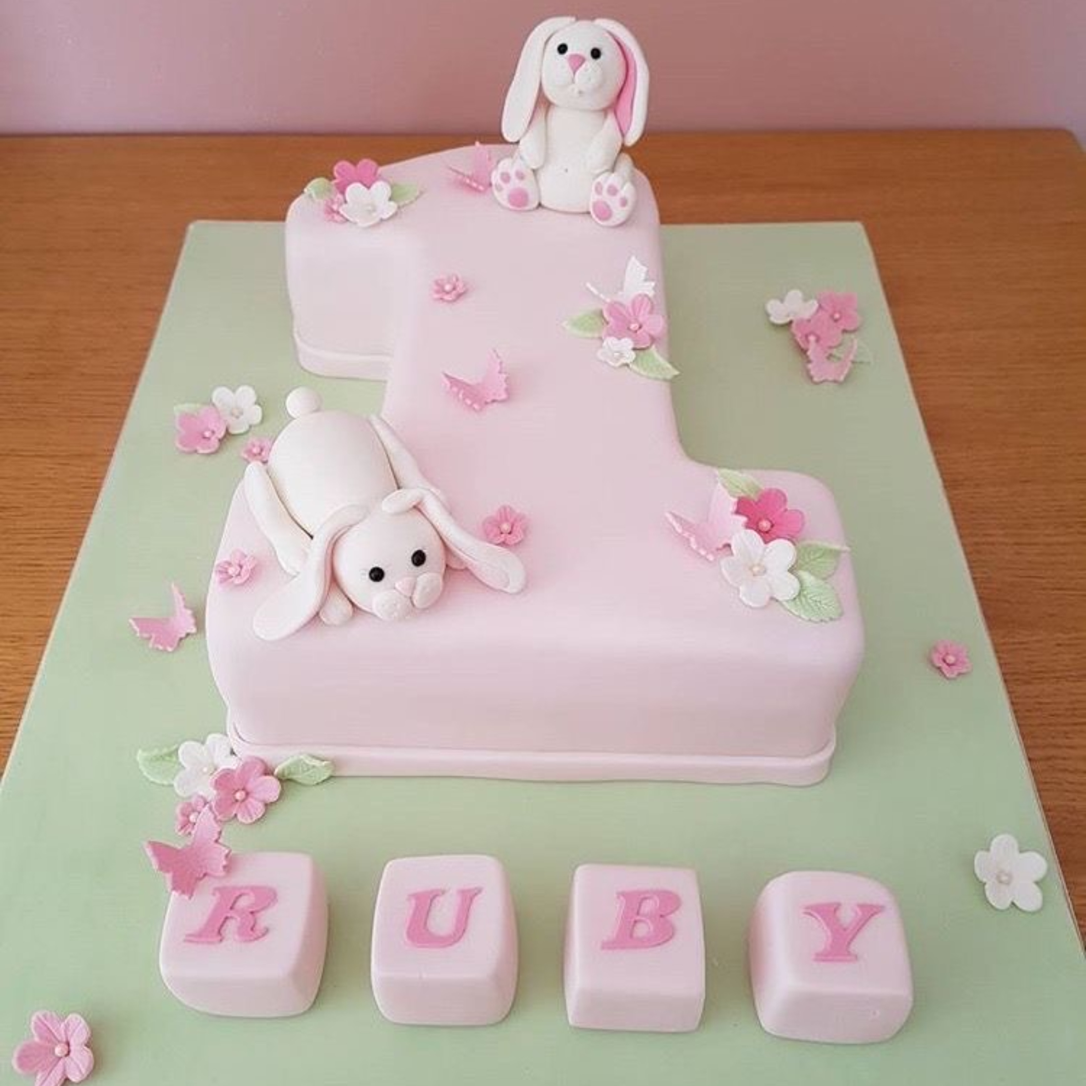 1st Birthday Cake for Girl | 1 Number Digit Cake for Happy Birthday of Baby  Girl