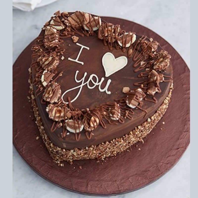 Heart Shape Chocolate Cake