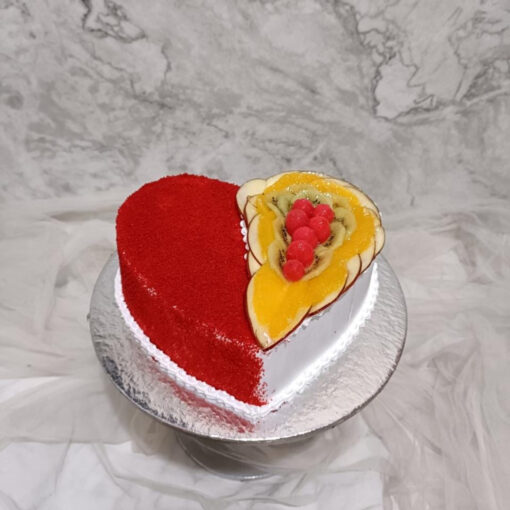 Heart Shape Fruit Cake