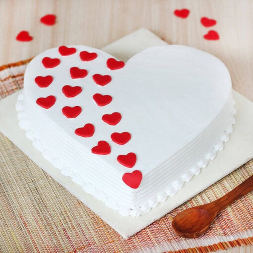 Heart Shape Vanilla Cake 1 KG