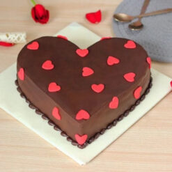 Heart Shaped Chocolate Cake