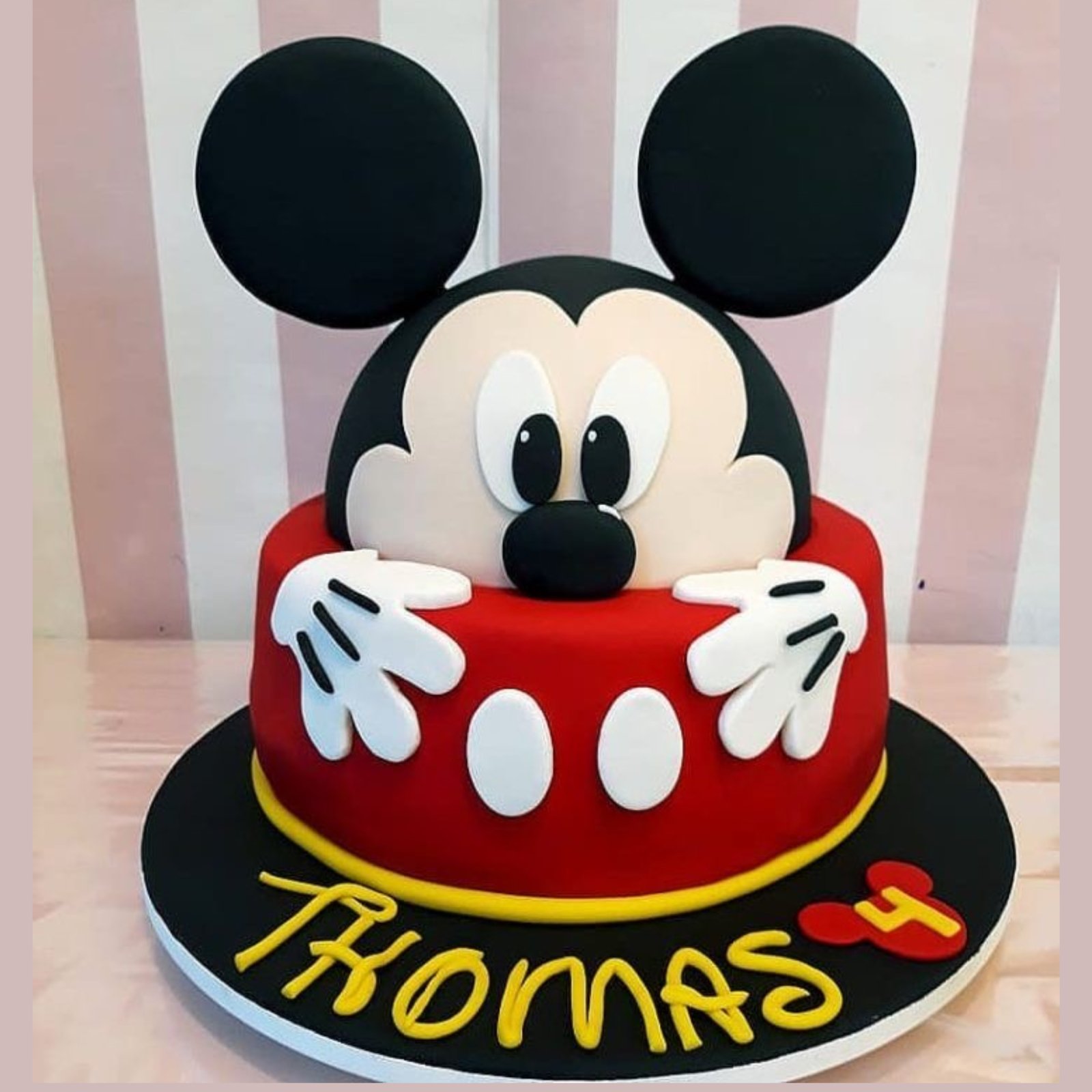 Mickey Mouse Birthday Cake Mickey Mouse Cake Yummy Cake