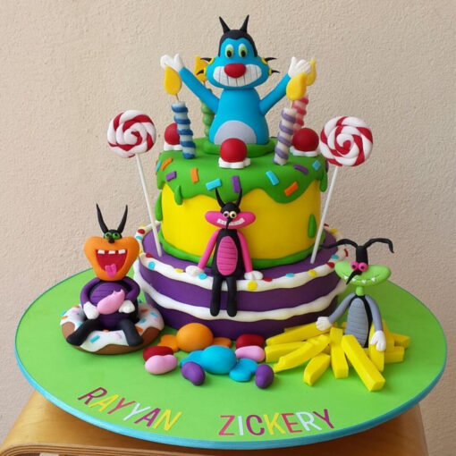 Oggy Birthday Cake