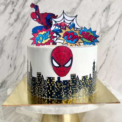 Spider Man Fondant Cake