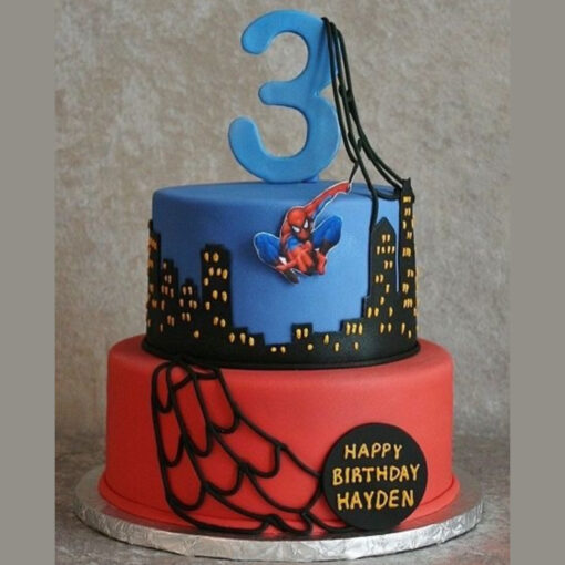 Spiderman Birthday Cake