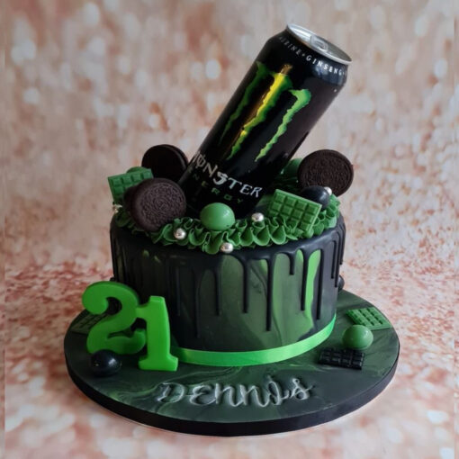 Monster Can Shaped Cake