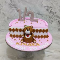 Teddy Half Birthday Cake