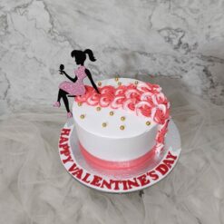 Rose Valentines Day Cake