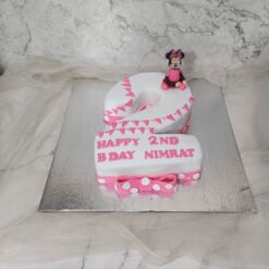 2 Number Minnie Mouse Cake