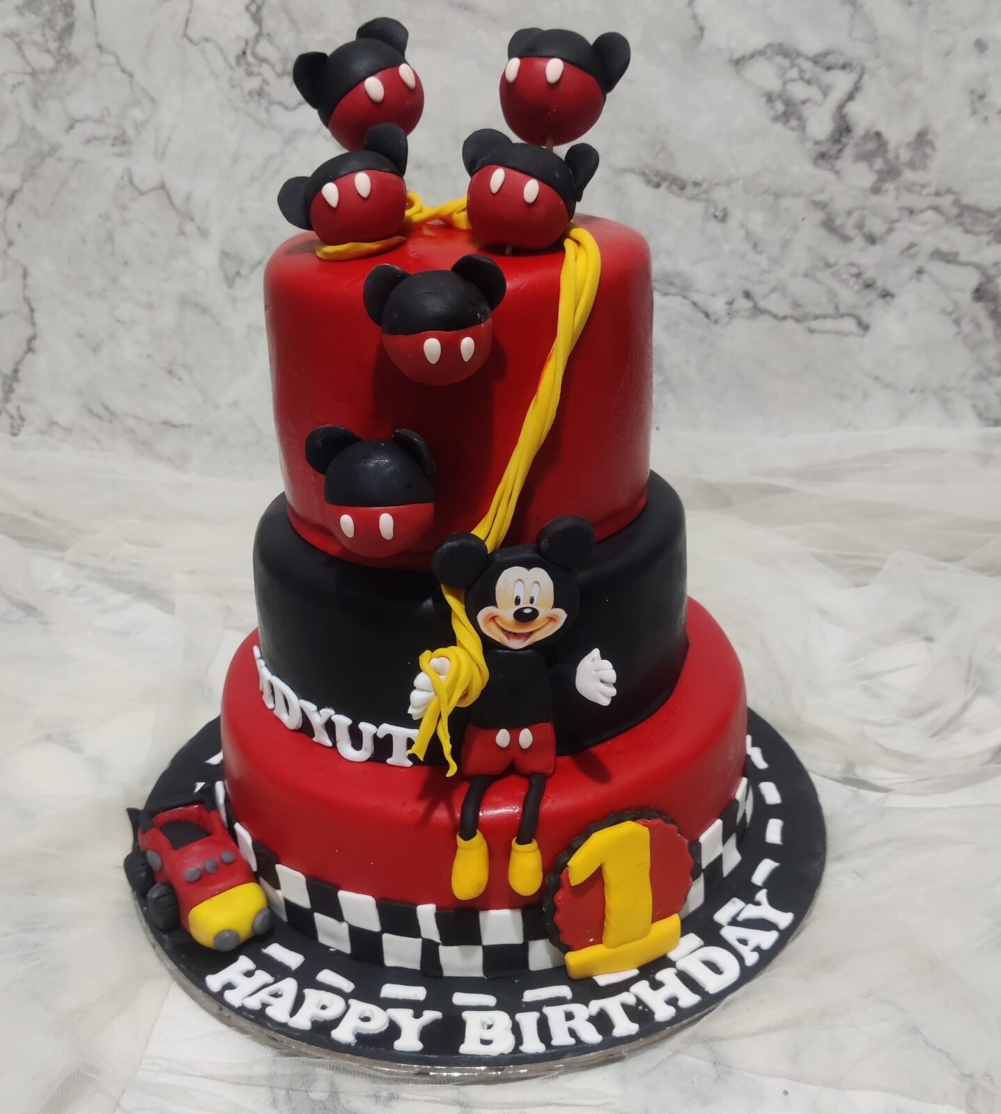 Order Online 3 Layer Mickey Mouse Cake | Yummycake