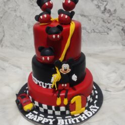 3 Layer Mickey Mouse Cake | Mickey Mouse Cake