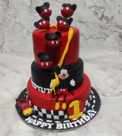 3 Layer Mickey Mouse Cake