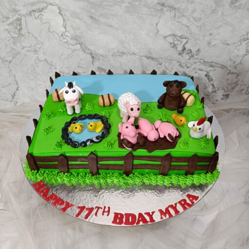 Animal Farming Cake | Designer Cake