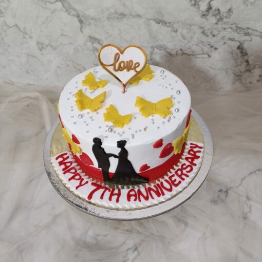 Butterfly Anniversary Cake