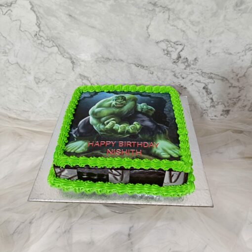 Hulk Birthday Cake