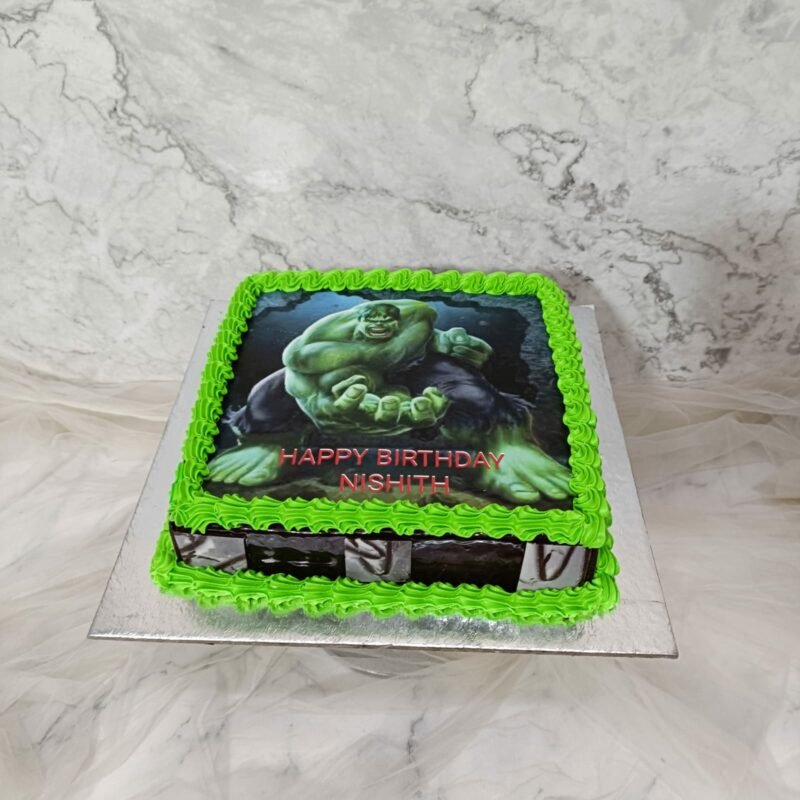 Hulk Birthday Cake