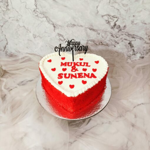 Red Heart Cake