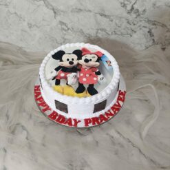 Mickey Minnie Photo Cake