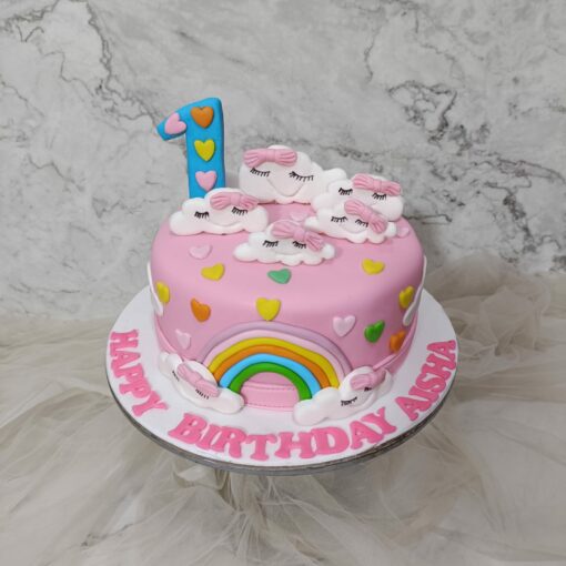 Rainbow Cake Design for Girl