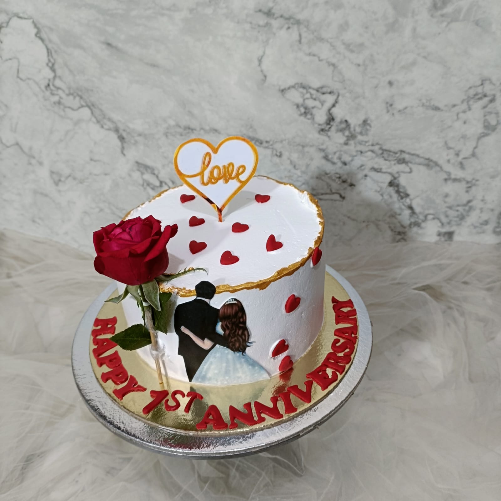 Romantic Cake Design Ideas For Wife's Birthday - Bakingo