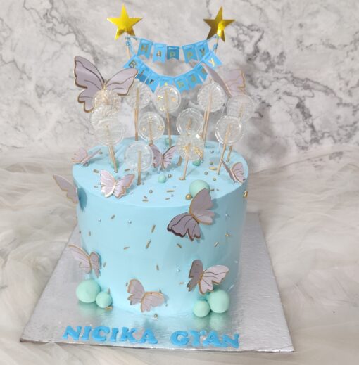 Butterfly Garden Cake