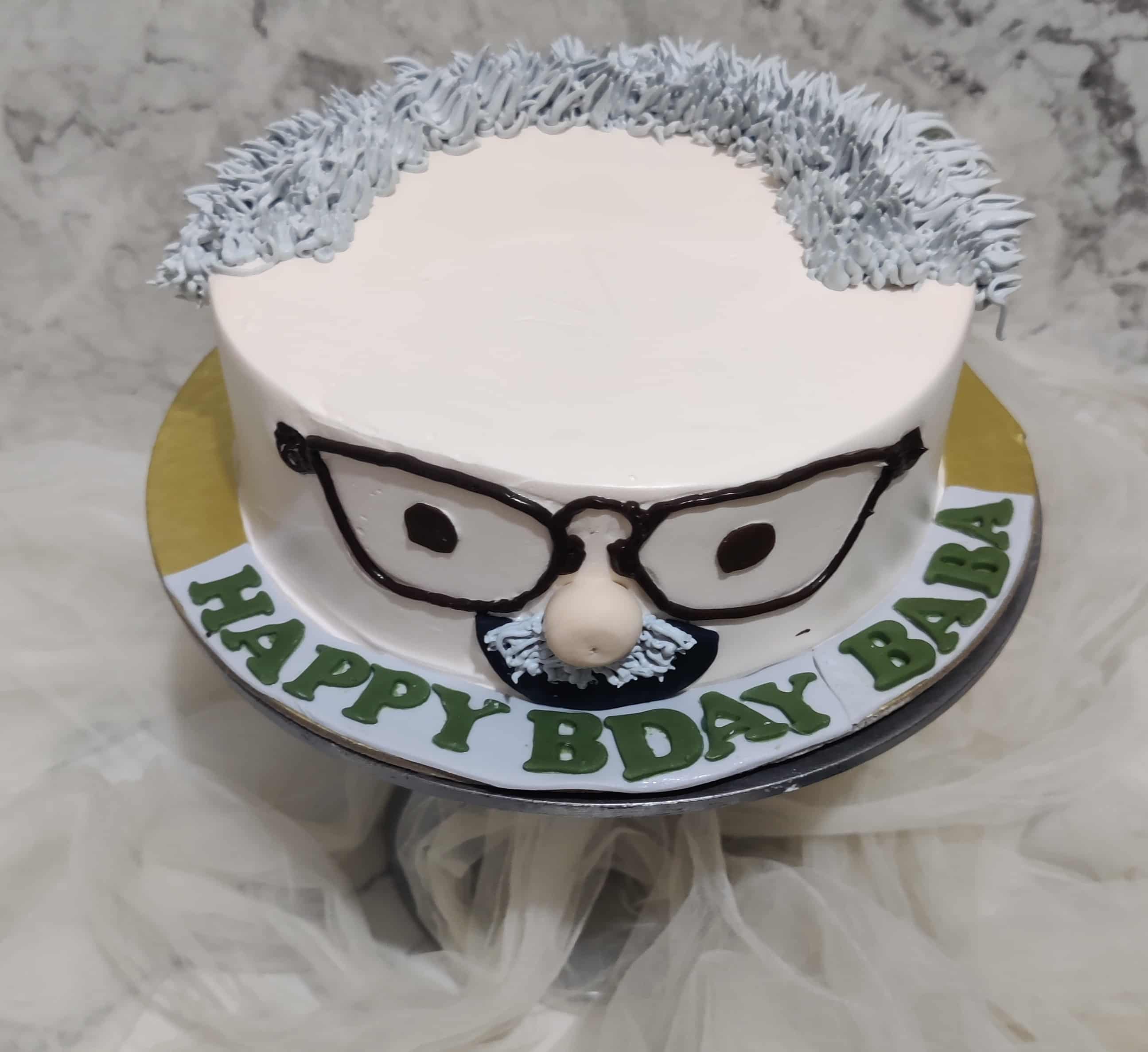 Birthday Cake For Grandfather | bakehoney.com