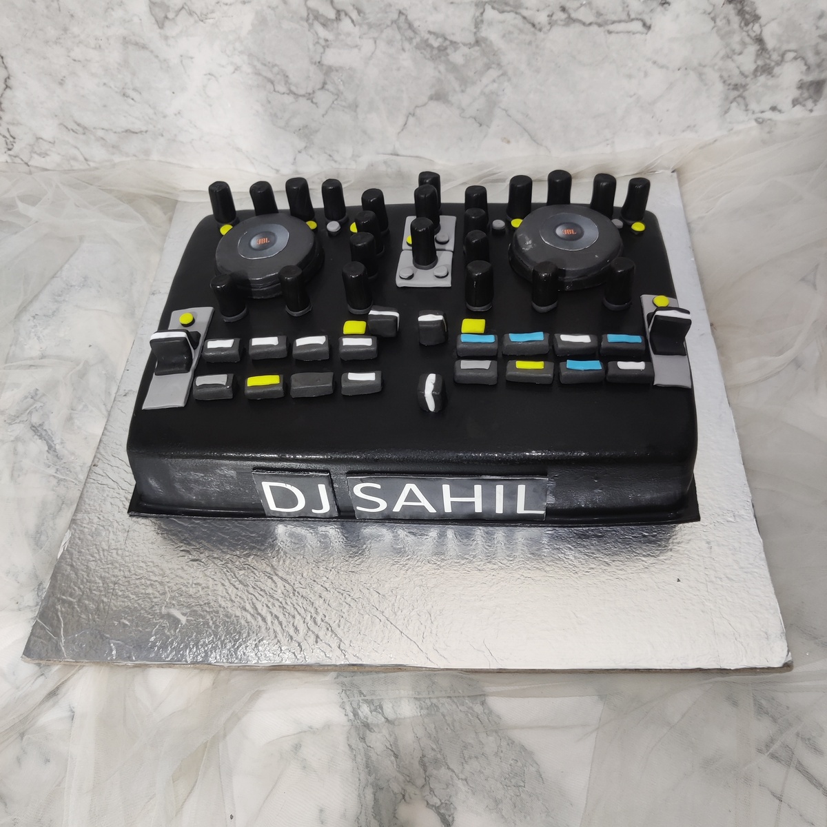 DJ MUSIC TABLE DECKS 7.5 PREMIUM Edible RICE Cake Topper CAN PERSONALISED  D1 | eBay