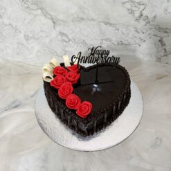 Heart Shaped Cake for Anniversary