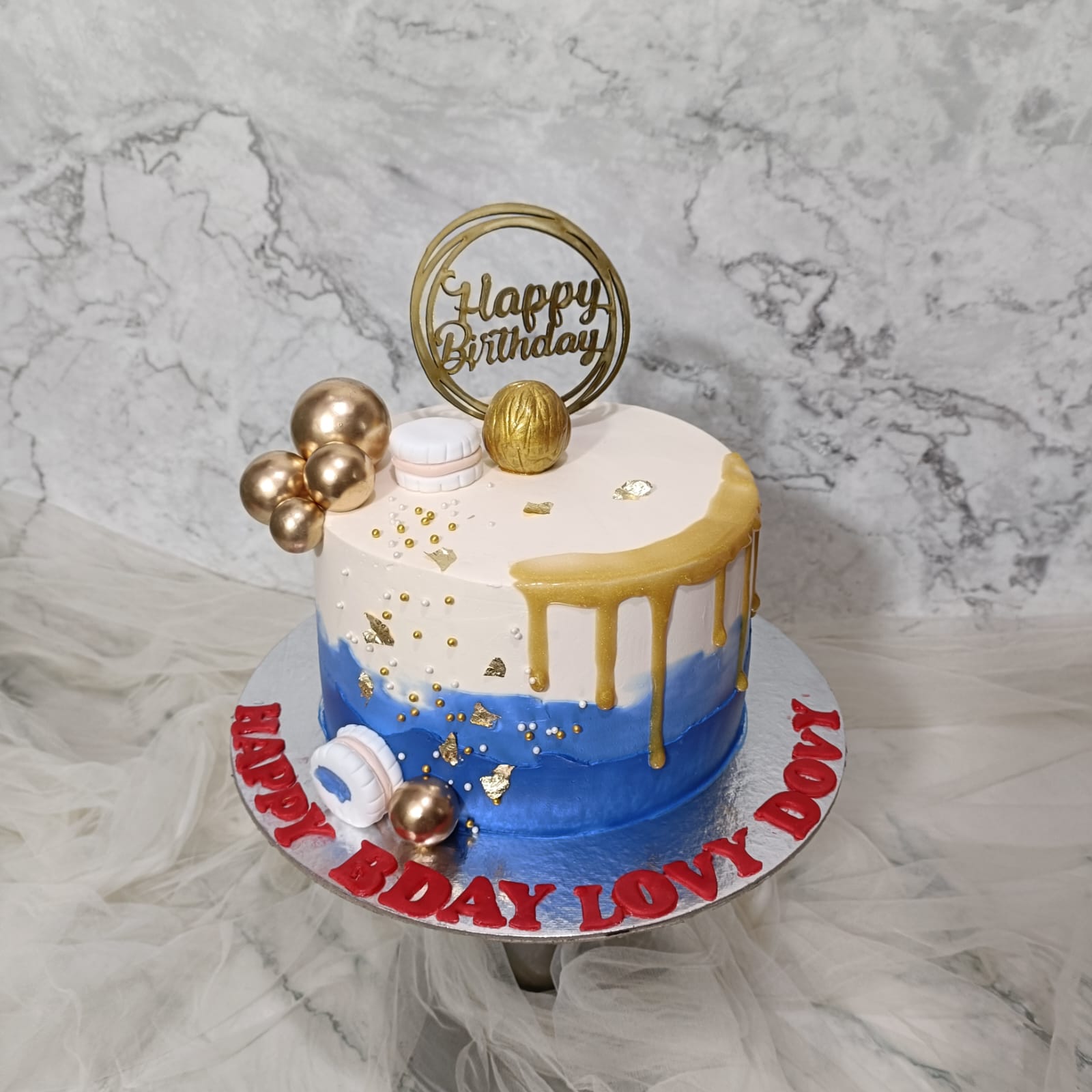 Shop for Fresh Fondant Hearts Birthday Cake online - Dwarka