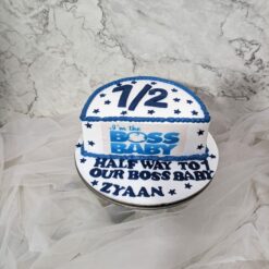 Boss Baby Half Birthday Cake