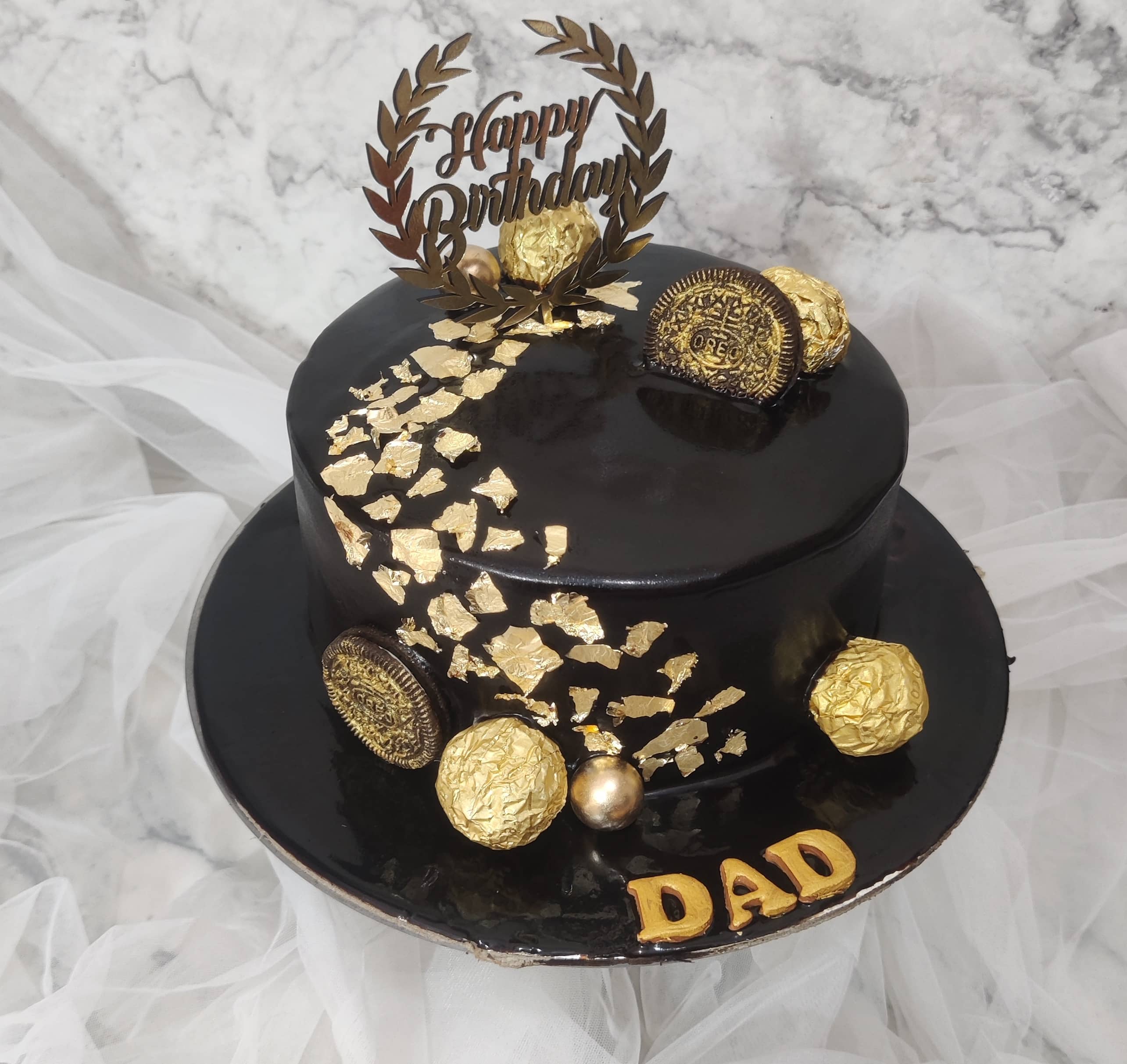 Buy/Send Super Dad Chocolate Cake- Half Kg Online- FNP
