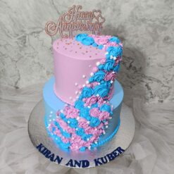 Floral Anniversary Cake