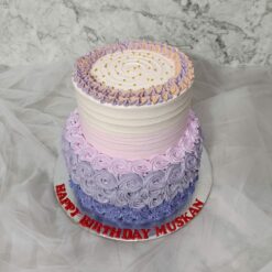 Two Layer Floral Cake