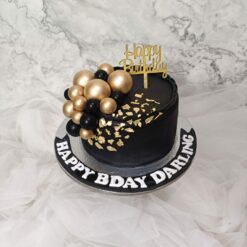 Black and Gold Cake