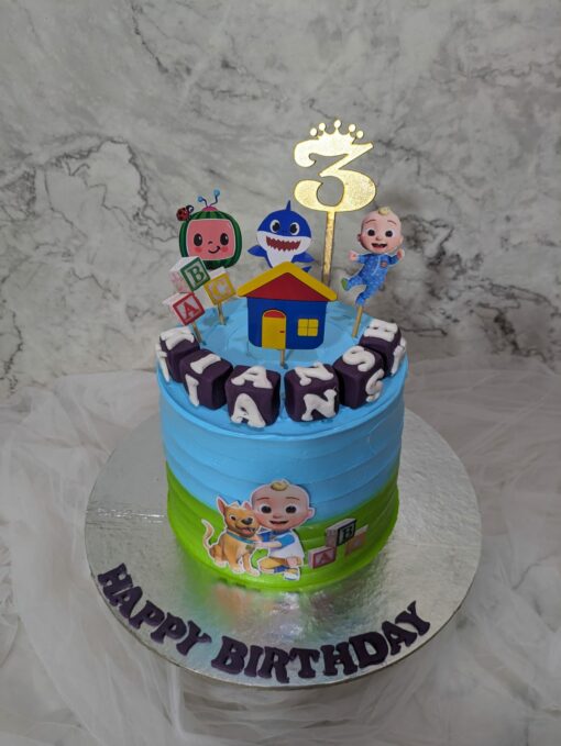 Cocomelon Cake Design For Boy