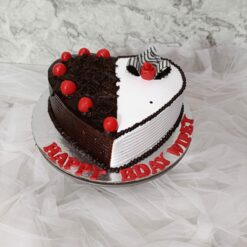 Heart Shaped Black Forest Cake