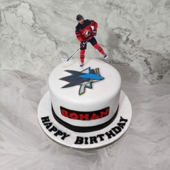 Hockey Theme Birthday Cake