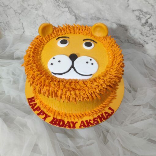 Lion Theme Birthday Cake