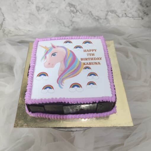 Unicorn Photo Cake